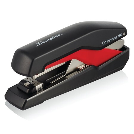 Swingline Omnipress 30-Sheet Stapler, Black/Red 5000586A